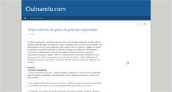 Desktop Screenshot of clubsandu.com